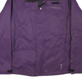 BELOW ZERO Mens Purple & Black Outdoor Zip Up Jacket L Polyester Blend Woven