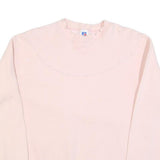 RUSSELL ATHLETIC Womens Pink Crew Neck L Cotton Blend Casual Lightweight