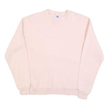 RUSSELL ATHLETIC Womens Pink Crew Neck L Cotton Blend Casual Lightweight