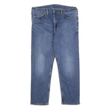 LEVI'S 502 Mens Jeans Blue Slim Straight Denim Medium W36 L29 Zip Closure