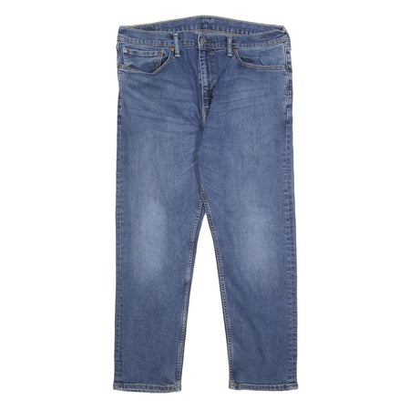 LEVI'S 502 Mens Jeans Blue Slim Straight Denim Medium W36 L29 Zip Closure