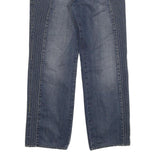 JUST CAVALLI Womens Blue Regular Straight Denim Medium W32 L29 Button Closure
