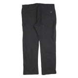 DICKIES Mens Regular Fit Black Cotton Blend Straight Leg Trousers W40 L32