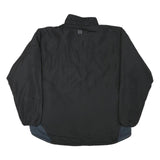 WILSON Mens Black & Grey Zip Jacket XL Polyester Blend Plain Lightweight Casual