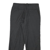 COLOMBO Mens Wool Grey Regular Fit Straight Leg Trousers W32 L28 Formal Classic