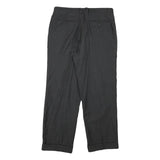 COLOMBO Mens Wool Grey Regular Fit Straight Leg Trousers W32 L28 Formal Classic