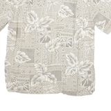 BATAK BAY Mens Beige Rayon Hawaiian Shirt L Casual Short Sleeve Summer