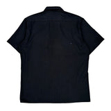 Dickies Short Sleeve Shirt - Large Black Polyester Blend