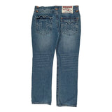 True Religion Contrast Stitch Jeans - 36W UK 16 Blue Denim