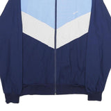 GONSO Mens Blue & Light Blue Jacket L Cotton Blend Colourblock Zip Activewear