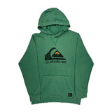 Surfing Quiksilver Graphic Hoodie - XL Green Cotton