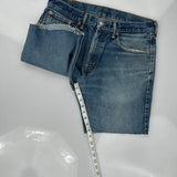 Levis Denim Shorts - 33W 10L Blue Cotton