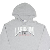 JERZEES Mens Grey Landrum Cardinals Hoodie M Cotton Blend Pullover Sweatshirt