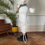 Meeting Cargo Shorts - Small White Cotton