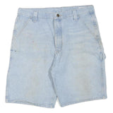 WRANGLER Mens Shorts Blue Casual M W34 Cotton Blend Carpenter Style Workwear