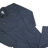 DICKIES Mens Blue Cotton Blend Regular Fit Dungarees XL W44 L30 Workwear