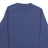 CHAMPION Mens Blue Crew Neck S Cotton Blend Logo Sweatshirt Pullover