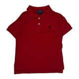 Age 3 Polo By Ralph Lauren Polo Shirt - 2XS Red Cotton