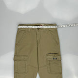 Wrangler Cargo Trousers - 30W 31L Khaki Cotton