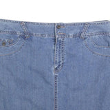 SONOMA Womens Blue Denim Mini Skirt Cotton Blend Casual L Fashion