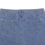 SONOMA Womens Blue Denim Mini Skirt Cotton Blend Casual L Fashion