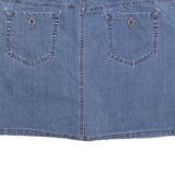 SONOMA Womens Blue Denim Mini Skirt Cotton Blend Casual L Fashion