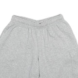 NIKE Mens Grey Casual Shorts S W28 Cotton Blend Relaxed Fit Logo Pocket
