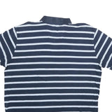 NAUTICA Mens Blue & White Striped Short Sleeve Polo Shirt 2XL Classic Cotton