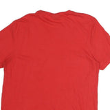 MICHAEL KORS Mens Red Cotton T-Shirt XL Short Sleeve Crew Neck Plain Classic Fit