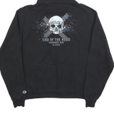 CHAMPION Mens Black Hoodie M End Of The Road Prudhoe Bay Alaska Cotton Blend