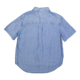 CALVIN KLEIN JEANS Womens Blue Shirt S Lightweight Casual Short Sleeve
