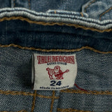 True Religion Denim Shorts - 24W UK 2 Blue Denim