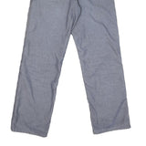 CARHARTT Mens Cotton Blend Blue Regular Straight Trousers W30 L30 Workwear Zip