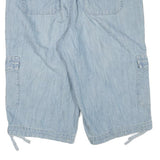 ANA Womens Light Blue Cargo Cotton Blend Shorts XL W33 Casual Summer Wear