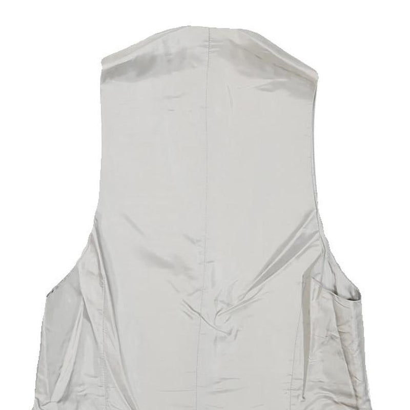 Mens Light Blue Wool Blend Button Jacket XS Formal Waistcoat Classic Style