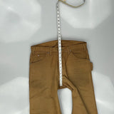 Dickies Carpenter Trousers - 33W 30L Brown Cotton