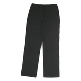 ODLO Womens Black Regular Fit Straight Leg Cotton Blend Trousers W28 L29 Casual
