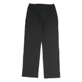 ODLO Womens Black Regular Fit Straight Leg Cotton Blend Trousers W28 L29 Casual