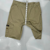 Wrangler Cargo Shorts - 30W UK 10 Khaki Cotton