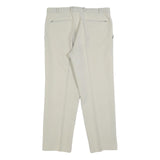 CLASSIC MAN Mens Regular Beige Trousers W34 L28 Zip Closure Formal Style