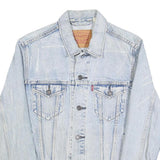 LEVI'S Mens Blue Denim Button Jacket S Cotton Classic Casual Vintage Style