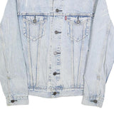 LEVI'S Mens Blue Denim Button Jacket S Cotton Classic Casual Vintage Style