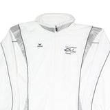 ERIMA Womens White & Grey Outdoor Jacket UK 18 Polyester Blend Woven Plain Zip
