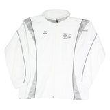 ERIMA Womens White & Grey Outdoor Jacket UK 18 Polyester Blend Woven Plain Zip