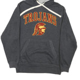 JONES & MITCHELL Mens Grey Trojans Pullover Hoodie S Cotton Blend Casual Wear