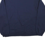 JERZEES Mens Navy Blue Crew Neck M Plain Casual Sweatshirt Cotton Blend