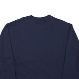 JERZEES Mens Navy Blue Crew Neck M Plain Casual Sweatshirt Cotton Blend