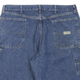WRANGLER Mens Denim Blue Relaxed Casual Shorts L W36 Cotton Blend Workwear