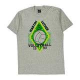 Martin Luther Volleyball 1993 Fruit Of The Loom Single Stitch T-Shirt - Large Gray Cotton Blend