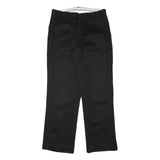 LEVI'S Mens Black Regular Fit Straight Trousers W30 L29 Cotton Blend Zip